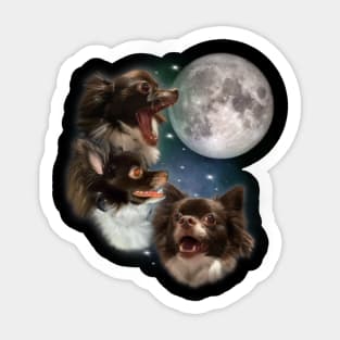 Three Dog Moon Sticker